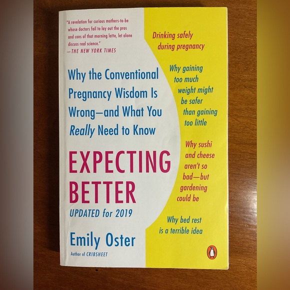 Expecting Better by Emily Oster - Insightful Pregnancy Guide ISBN 9780143125709 - Picture 1 of 5